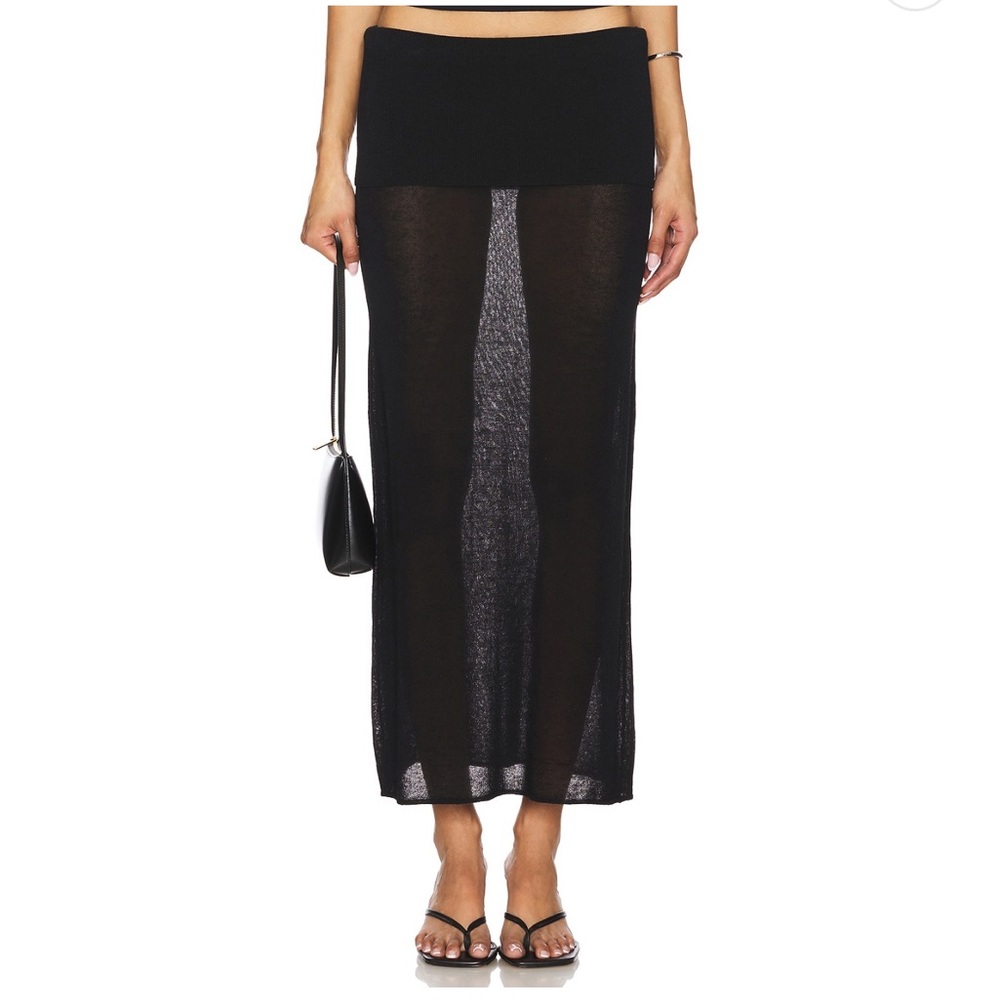 Geel Danni Black Sheer Skirt
